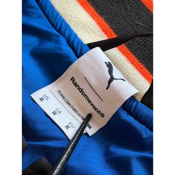 PUMA Random Event Black Bomber Jacket Mens sz XL - Picture 4 of 10